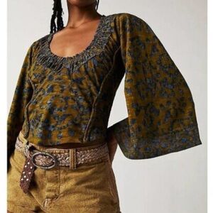 Free People Women's Floral Patterned Top